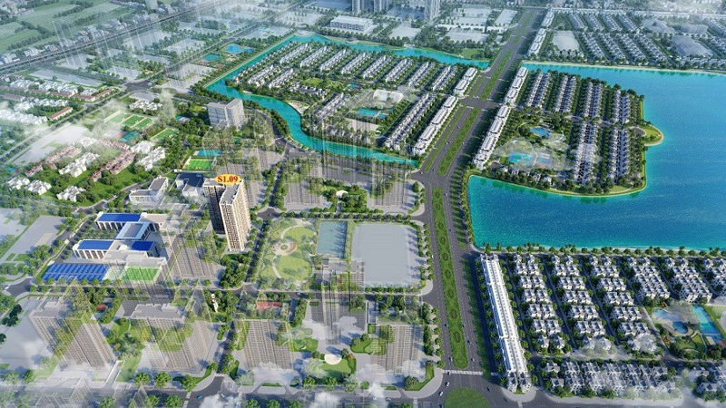 Tòa S1.09 sở hữu vị trí đắc địa ngay giữa trái tim thành phố Biển hồ.
