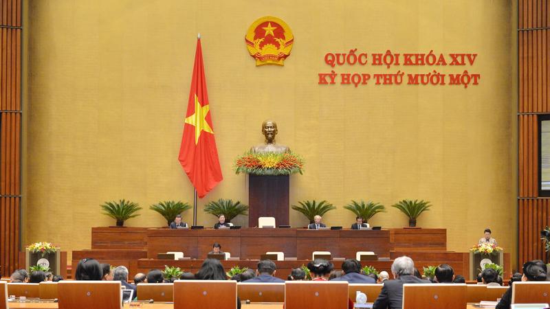 Kỳ họp thứ 11 của Quốc hội khóa 14 - Ảnh: Quochoi.vn