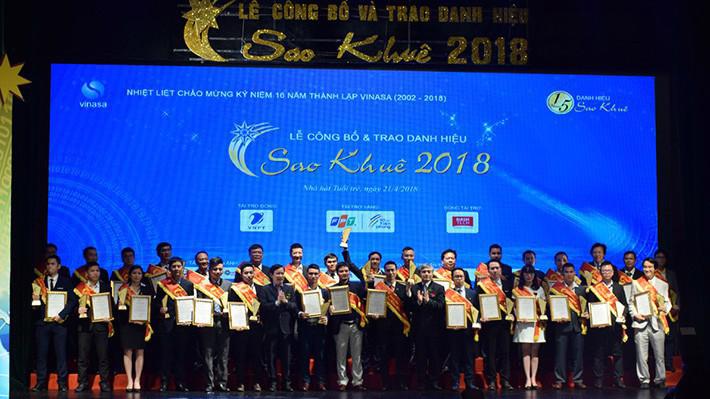 Danh hiệu Sao Khuê 2018 được trao cho 73 sản phẩm, dịch vụ và giải pháp phần mềm, công nghệ thông tin xuất sắc của Việt Nam.