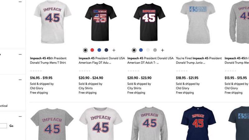 Những chiếc áo gây tranh cãi bán trên website của Walmart.