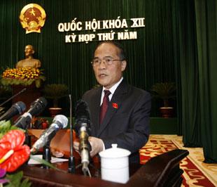 Phó Thủ tướng thường trực Chính phủ Nguyễn Sinh Hùng: Chính phủ quyết tâm nâng cao năng lực điều hành.