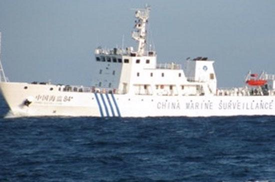 Tàu hải giám Trung Quốc mang số hiệu 84 vi phạm vùng biển của Việt Nam - Ảnh: TTXVN