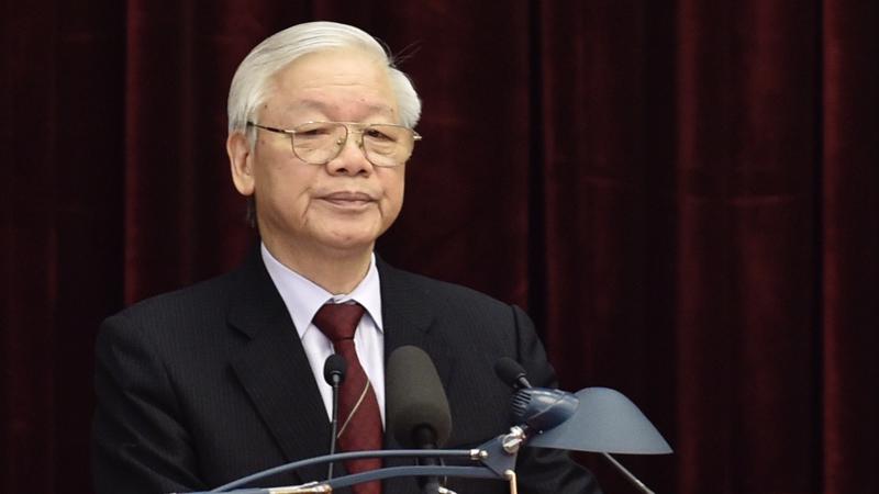 Tổng bí thư Nguyễn Phú Trọng phát biểu bế mạc hội nghị Trung ương 9 