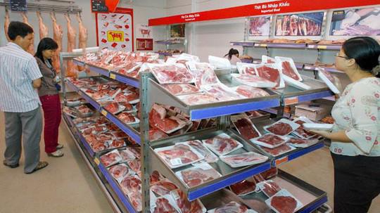 Giá thịt lợn, thịt bò, thịt gà nhập khẩu đã qua giết mổ chỉ rẻ bằng 1/3 đến 1/2 so với giá thịt trong nước.