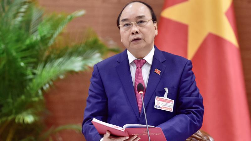 Thủ tướng Chính phủ Nguyễn Xuân Phúc phát biểu tại cuộc họp. Ảnh - VGP. 