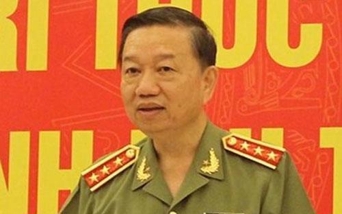 Bộ trưởng Bộ Công an - Thượng tướng Tô Lâm.