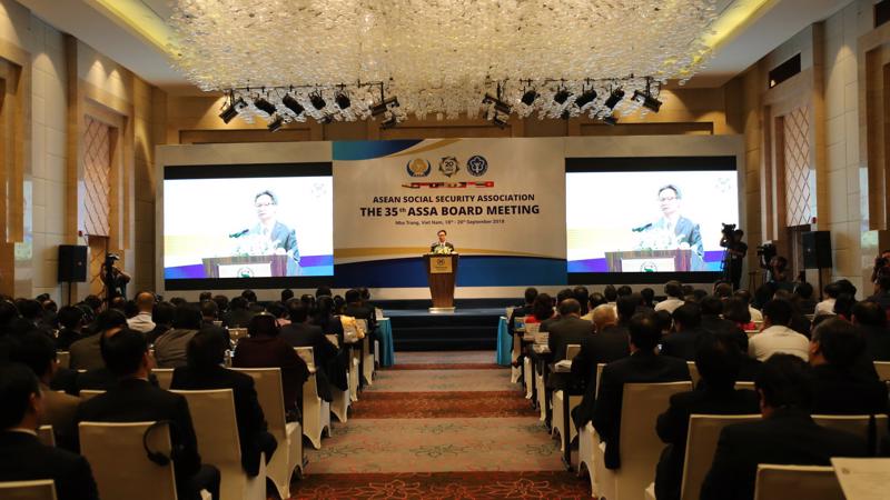 Toàn cảnh Hội nghị Ban Chấp hành Hiệp hội An sinh xã hội ASEAN lần thứ 35 (ASSA 35).
