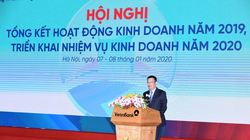 Ông Trần Minh Bình, Tổng giám đốc VietinBank: Năm 2020, ngân hàng đối mặt với thách thức lớn về tăng vốn điều lệ để đáp ứng các chuẩn mực an toàn và mở rộng tín dụng.