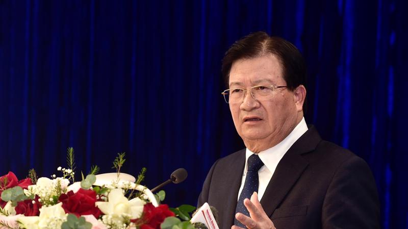 Phó thủ tướng Trịnh Đình Dũng tại hội nghị tổng kết năm 2020 của Tập đoàn Điện lực Việt Nam (EVN) ngày 12/1.