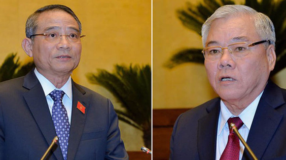 Ông Trương Quang Nghĩa và ông Phan Văn Sáu đã được miễn nhiệm.