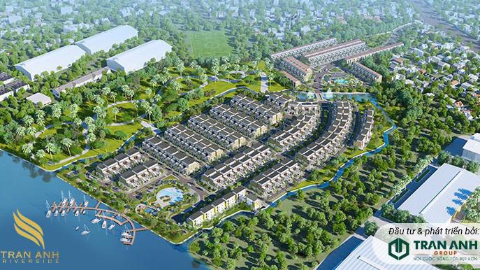 Trần Anh Riverside không chỉ sở hữu ưu thế về vị trí "3 mặt giáp sông, 1 mặt giáp lộ", đây còn là khu biệt thự kiểu mẫu.