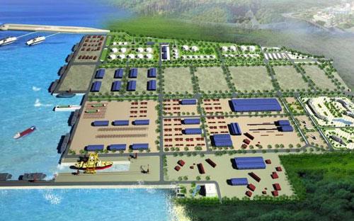 Sơ đồ quy hoạch dự án<b> </b>Căn cứ dịch vụ dầu khí Vân Phong.