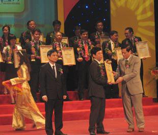 VASS nhận giải Thương hiệu mạnh năm 2008.