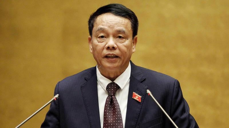 Thượng tướng Võ Trọng Việt giải trình ý kiến đại biểu về dự thảo Luật An ninh mạng. 