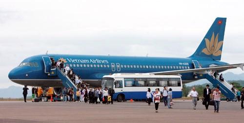 Một chuyến bay của Vietnam Airlines.<br>