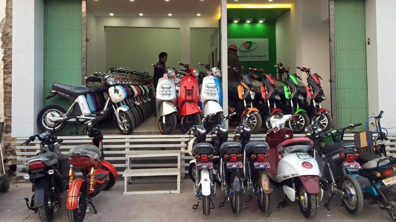 Xe đạp điện Trung Quốc cũng đang được bán tràn lan ở Việt Nam.