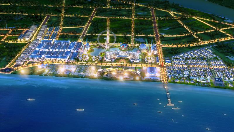 Giai đoạn hai của dự án FLC Sầm Sơn mang tên FLC Lux City đang được gấp rút hoàn thiện.