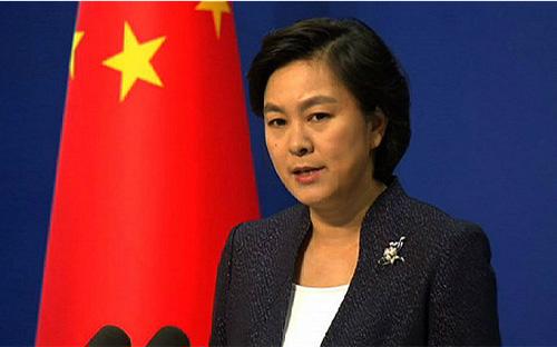 Phát ngôn viên Bộ Ngoại giao Trung Quốc, bà Hoa Xuân Oánh - Ảnh: Reuters.<br>