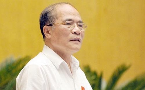 Chủ tịch Quốc hội Nguyễn Sinh Hùng - Ảnh: ANTĐ.<br>