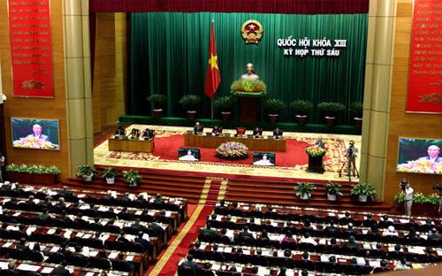 Kỳ họp Quốc hội thứ 7 khai mạc vào ngày 20/5 và dự kiến bế mạc vào ngày 24/6/2014 tại Hà Nội.