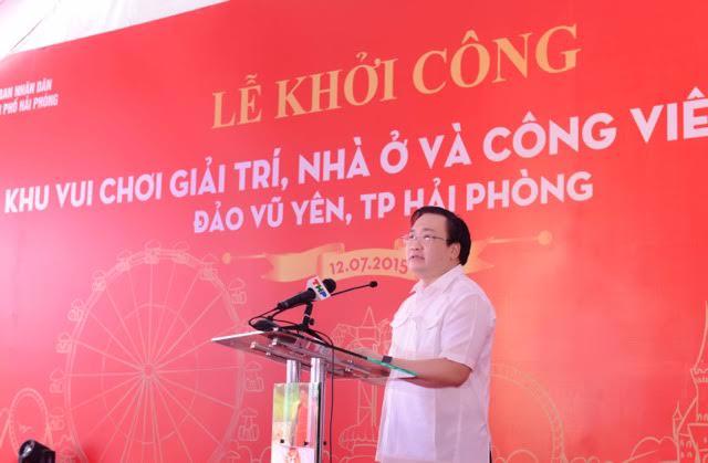 Theo Phó thủ tướng Hoàng Trung Hải, dự án Đảo Vũ Yên được đánh giá là một trong những dự án hạ tầng hiện đại, có ý nghĩa phát triển đô thị, cung cấp dịch vụ và công ăn việc làm tại Hải Phòng.<br>