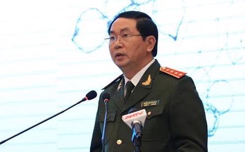 Đại tướng Trần Đại Quang, Bộ trưởng Bộ Công an, Trưởng ban Chỉ đạo Tây Nguyên, tại hội thảo về phát triển cây mắc-ca tại khu vực Tây Nguyên, diễn ra ở Đà Lạt sáng 7/2.