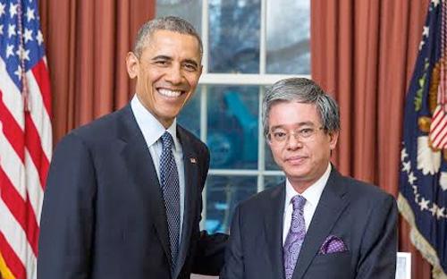Tổng thống Obama tiếp Đại sứ Phạm Quang Vinh - Ảnh: Bộ Ngoại giao.