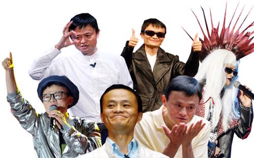 Hình ảnh Jack Ma, nhà sáng lập Alibaba, trong nhiều vai trò khác nhau - Ảnh: Getty và Bloomberg.<br>
