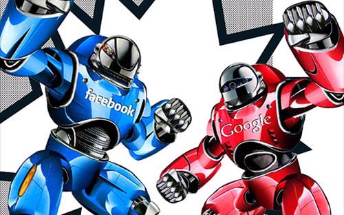 Tuy nhiên, sức ép từ Facebook đang khiến thị phần của Google giảm đều qua các năm - Ảnh minh họa: Tech. 