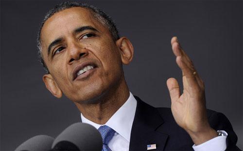 Tổng thống Mỹ Barack Obama phát biểu tại West Point ngày 28/5 - Ảnh: AP.<br>