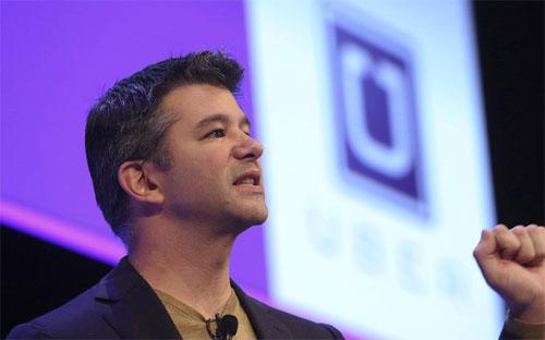 Nhà sáng lập kiêm Giám đốc điều hành (CEO) Travis Kalanick của ứng dụng taxi trên điện thoại Uber- Ảnh: Bloomberg.<br>
