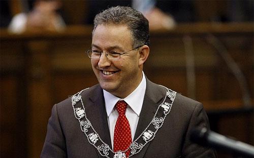 Thị trưởng Rotterdam, ông Ahmed Aboutaleb - Ảnh: AP.<br>
