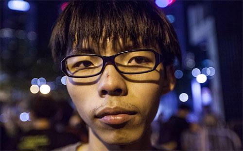 Thủ lĩnh sinh viên Hồng Kông Joshua Wong - Ảnh: EPA/WP.<br>