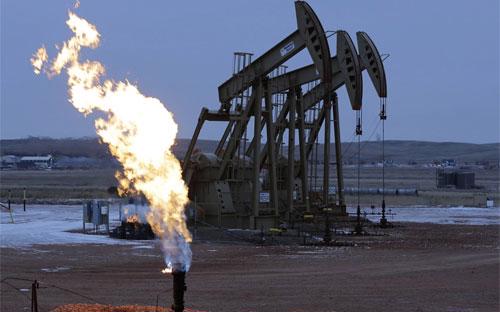 Máy hút dầu ở North Dakota, Mỹ - Ảnh: AP/WSJ.<br>