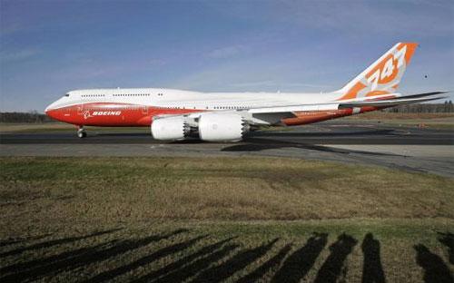 Một chiếc Boeing 747-8.<br>