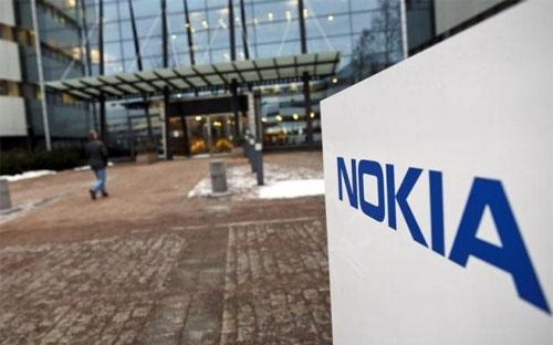 Bên ngoài trụ sở của Nokia ở Espoo, Phần Lan ngày 29/1/2015 - Ảnh: Reuters.<br>