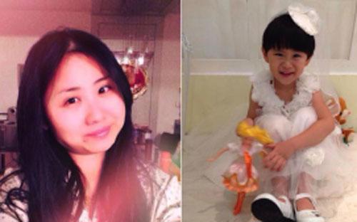 Cô Huang Yi (trái), hành khách trên chuyến bay mất tích, và con gái Yuanyuan (phải) - Ảnh: CNN.<br>