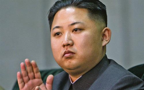 Nhà lãnh đạo Triều Tiên Kim Jong Un, nhân vật trong bộ phim "The Inteview" của Sony Pictures.<br>