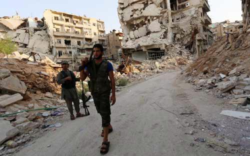 Lực lượng nổi dậy ở Syria - Ảnh: Getty.<br>