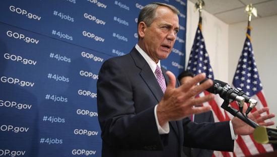 Chủ tịch Hạ viện Mỹ John Boehner - Ảnh: Bloomberg/ Getty.<br>