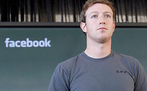 Nhà sáng lập Facebook Mark Zuckerberg.<br>