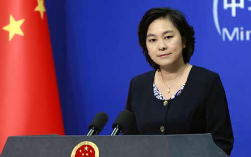 Phát ngôn viên Bộ Ngoại giao Trung Quốc Hoa Xuân Oánh tại cuộc họp báo ngày 11/6/2014 - Ảnh: Philstar.<br>