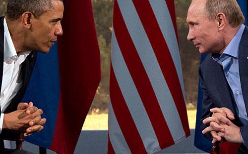 Nga, Mỹ đang căng thẳng xung quanh vấn đề khủng hoảng tại Ukraine và tình hình bán đảo tự trị Crimea - Ảnh: CS Monitor.<br>