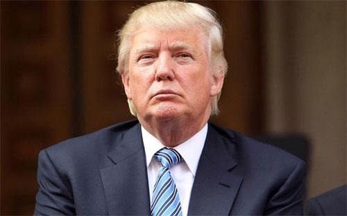 Tỷ phú Donald Trump, ứng cử viên Tổng thống Mỹ của phe Cộng hòa.<br>