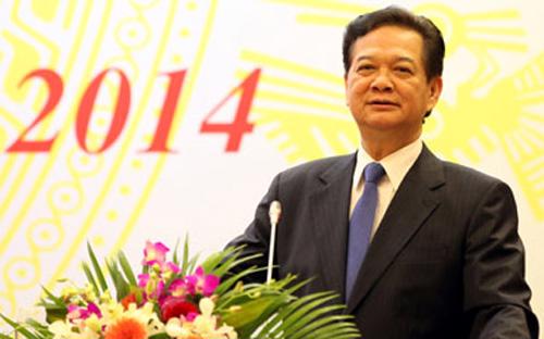 Thủ tướng Nguyễn Tấn Dũng đã yêu cầu thực hiện quyết liệt cổ phần hóa hơn 400 doanh nghiệp Nhà nước, tại <span>hội nghị triển khai nhiệm vụ tái cơ cấu </span><span>doanh nghiệp Nhà nước của Chính phủ, ngày 18/2 - </span>Ảnh: Ngọc Thắng.