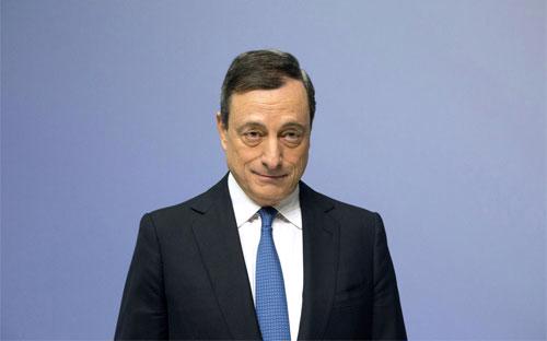 Chủ tịch Ngân hàng Trung ương châu Âu (ECB) Mario Draghi - Ảnh: Bloomberg.<br>