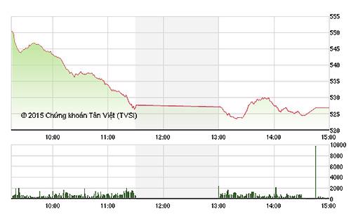 VN-Index không giảm thêm chiều nay do nhiều blue-chips đã giảm hết biên độ. ảnh TVSI