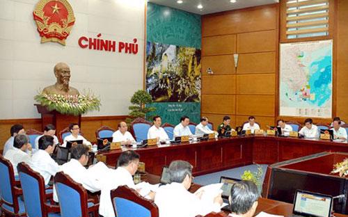 Sáng 30/7, Thủ tướng Nguyễn Tấn Dũng chủ trì phiên họp Chính phủ thường kỳ tháng 7/2014.<br>