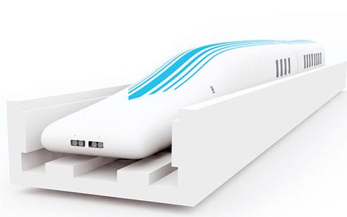 Mô hình tuyến đường ray tàu đệm từ (maglev).