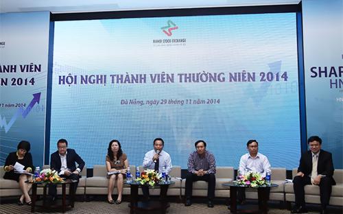 Hội nghị thành viên do HNX tổ chức tại Đà Nẵng ngày 29/11/2014.